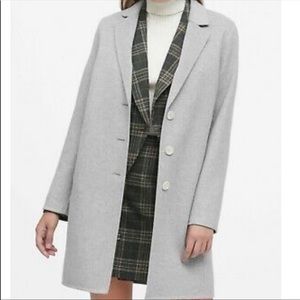Unlined banana republic grey coat